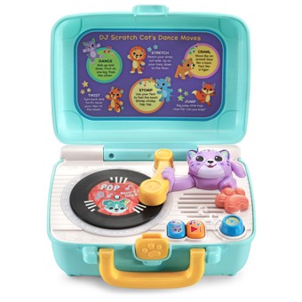 VTech DJ Scratch Cat Record Player, Musical Toy for Infants